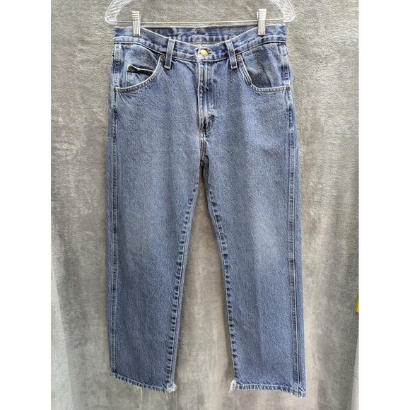 Wrangler Jeans‎ Men's 30 X 27 Distressed Hems Light Wash - Picture 1 of 9